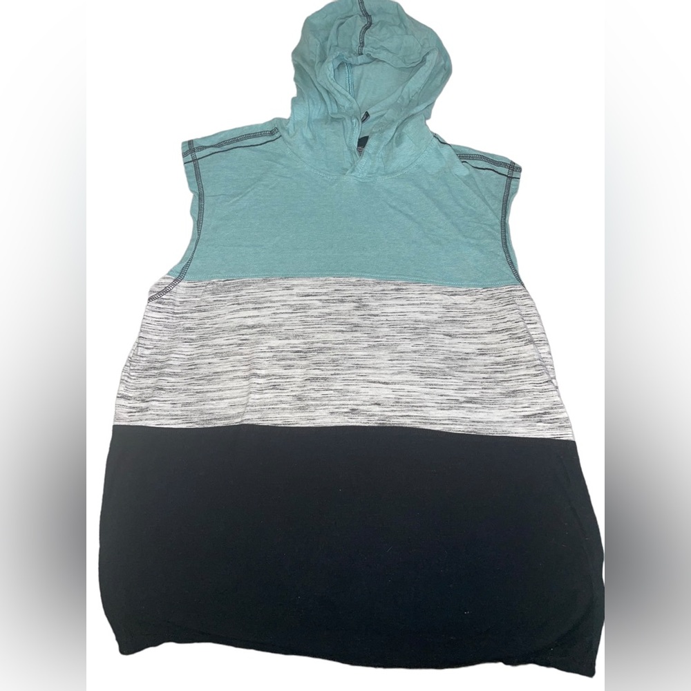 Hard Edge
Men's Sleeveless Stripe Shirt - Grey
